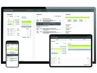 Mobile Zeiterfassung am Smartphone, Tablet und Notebook.